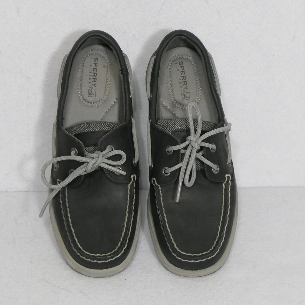Sperry Women Top-Sider 6.5M Gray Authentic Original 2-Eye Leather Boat Shoes